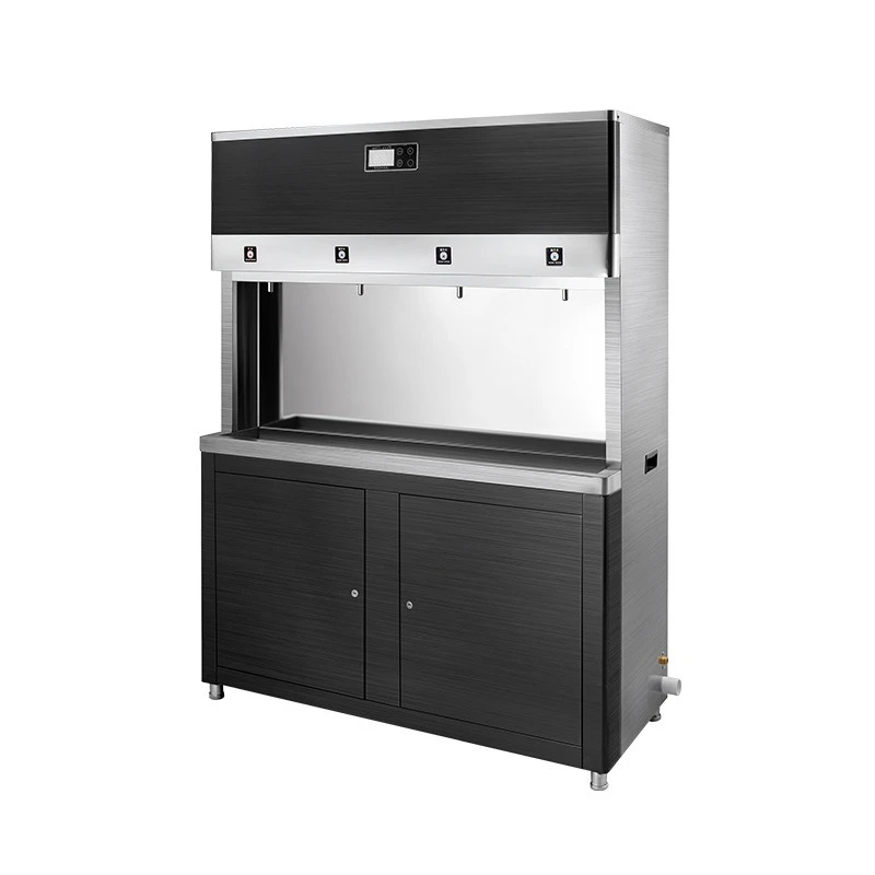 Dozownik ciepłej wody, komercyjny dozownik wody ze stali nierdzewnej, zintegrowana maszyna do wody pitnej z funkcją oczyszczania.