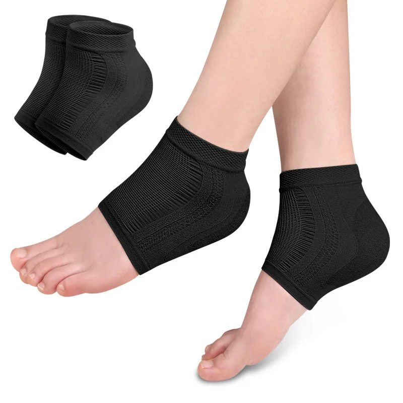 Silicone Heel Socks Foot Cover Moisturizing Anti-wear Mesh Gel Anti-dry Cracking Half Short Socks Heel Cover Pads Heel Protector