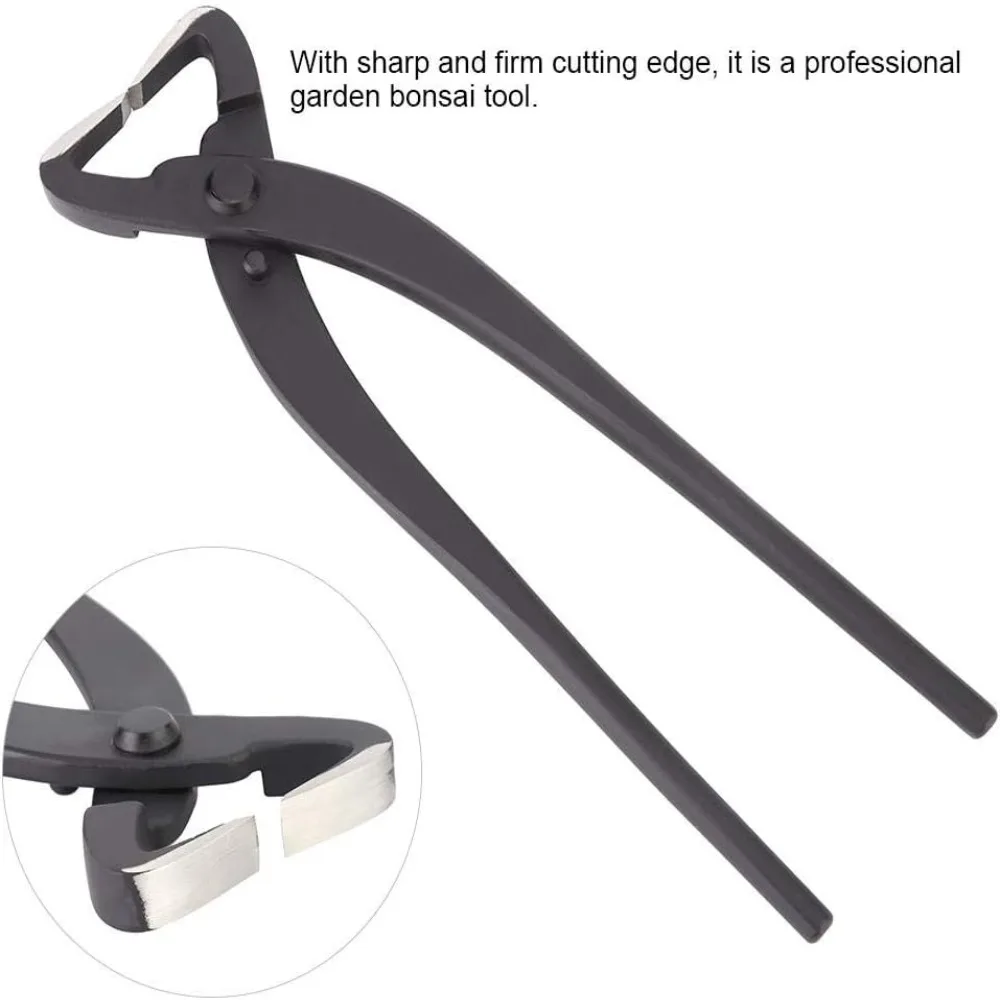 Comfortable Ply Steel Bonsai Trunk Splitter Black Durable Bonsai Tool Ergonomic Handles Styling Cutter Garden Bonsai Projects