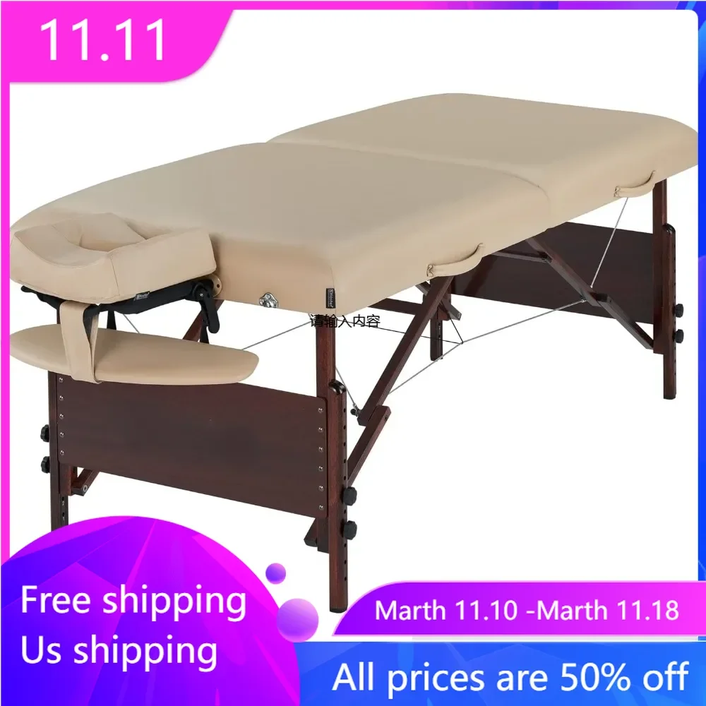 

30 inch portable massage table (30 inches wide x 84 inches long), adjustable tabletop height, 750 pounds