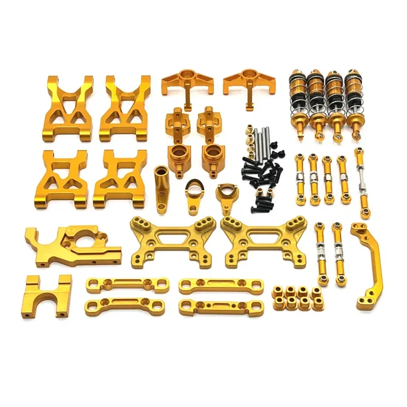 

Metal Upgrade, Swing Arm, Pull Rod, Steering Cup, Shock Absorber, 13 Piece Kit, For WLtoys 1/10 104072 RC Car Parts