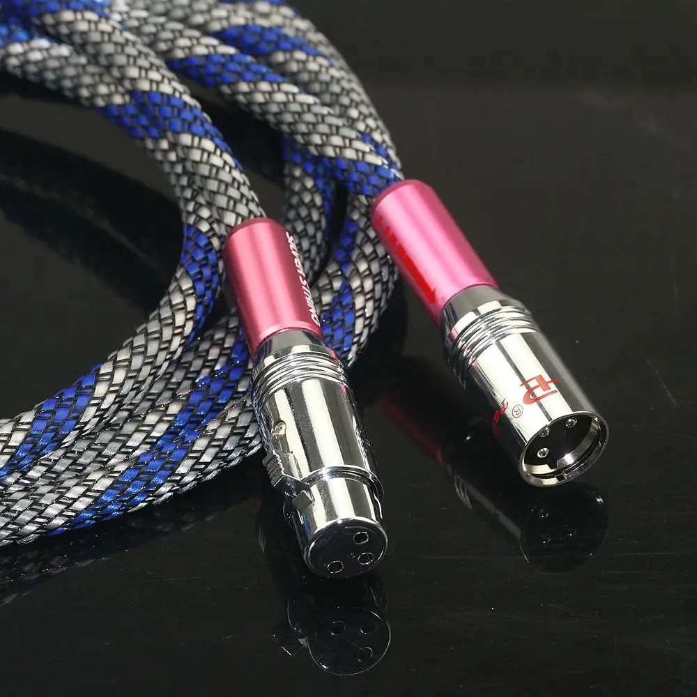 영국 QED 시그니처 에디션 4 코어 실버 도금 XLR 밸런스 케이블 오디오 케이블 HiFi 믹싱 콘솔 마이크 케이블
