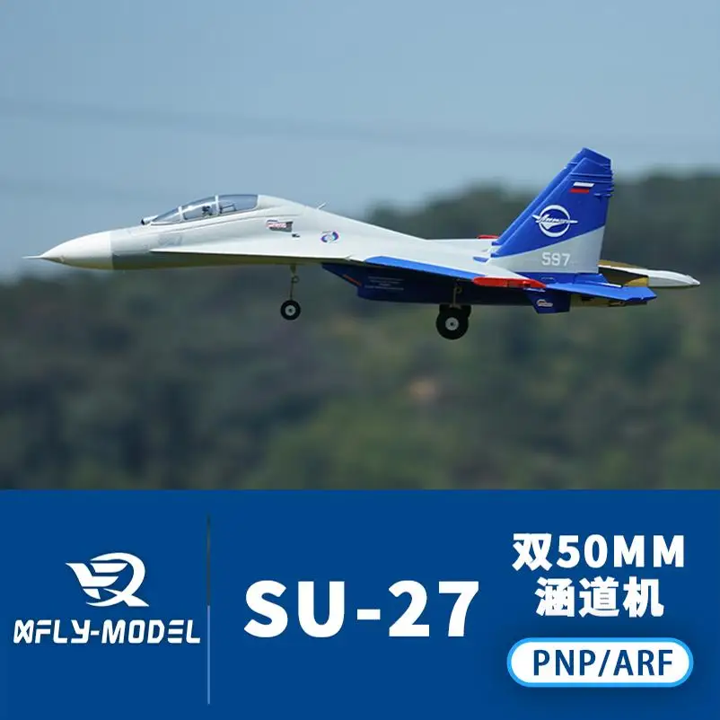 

XFly Double SU27 Remote Control Electric Aircraft Model 50mm Fixed Wing Jet Fighter Toy for Outdoor Sports