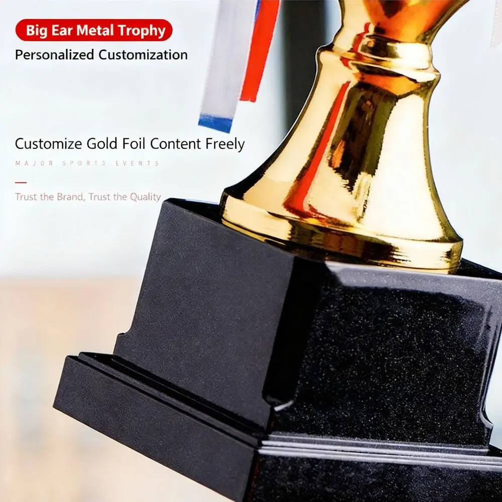 

Creative Award Metal Trophy Metal Material Funny Design Sport Trophy Free Engraving Display Collection Gold Trophies Match