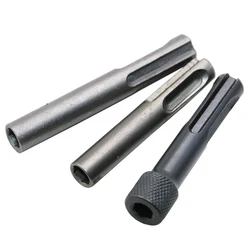3PC Two Pits Two Slots SDS Internal Hexagonal Extension Sleeve Electric Hammer Impact Drill Bit Conversion Joint Tool Set