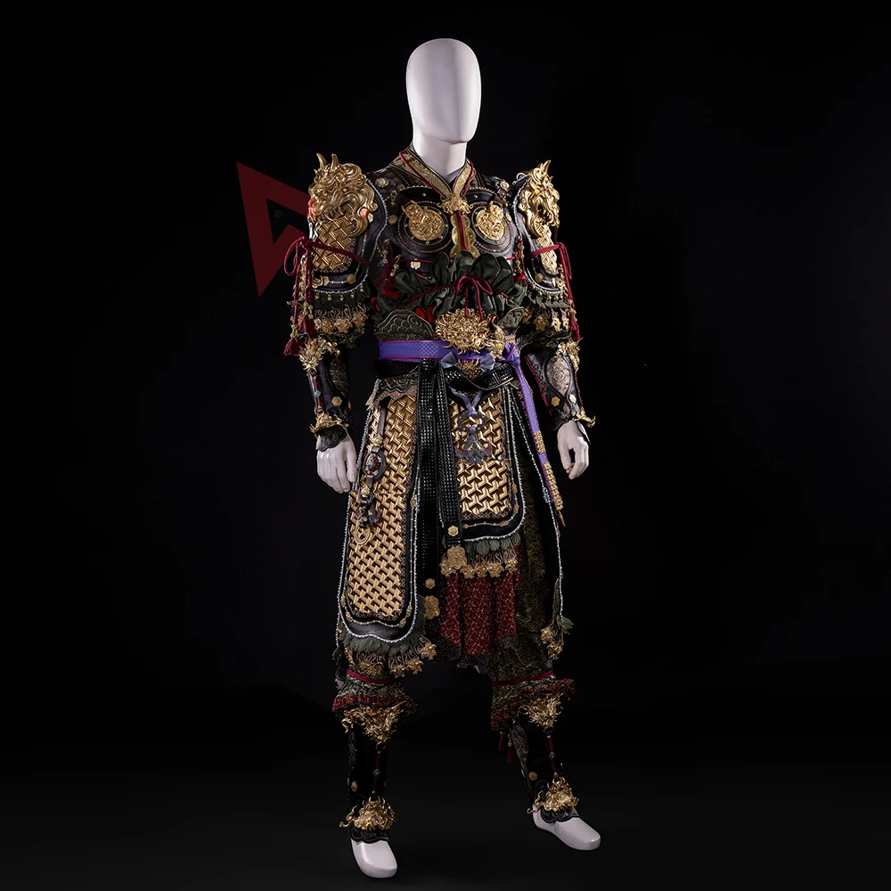 New Game Black Myth: Wukong Cosplay Costume Set Hair Crown Armor Shirt Pants Cosplay Halloween 3D Printing Costume Custom Made