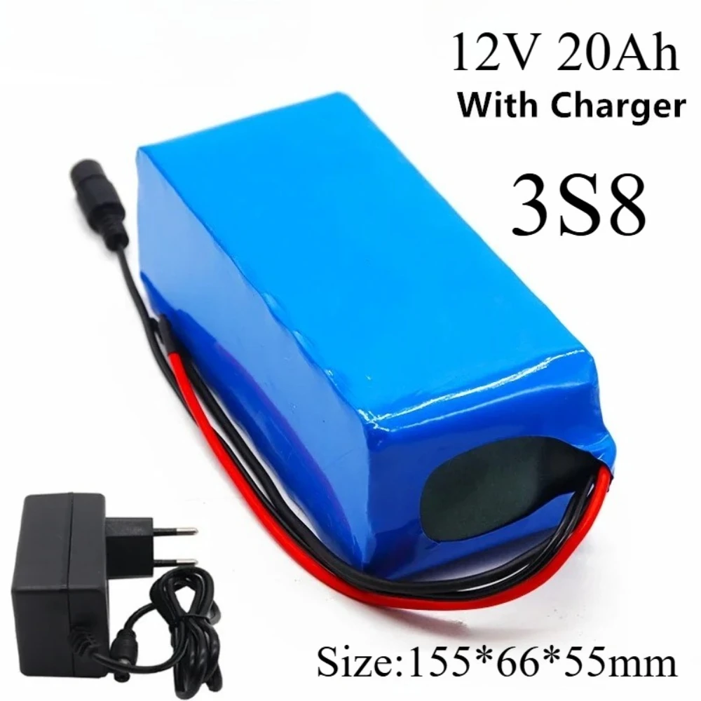 

2025 100% New 18650 12V 20000 mAh Battery pack 18650 lithium battery protection board 12v 20000mAh for inverter miner + Charger
