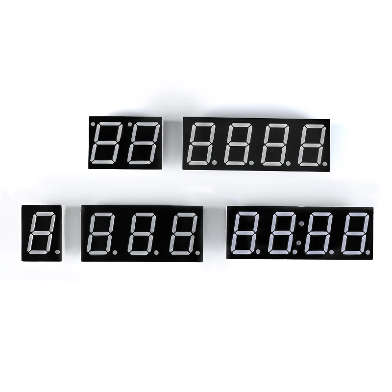 2 Stks/partij 0.8Inch Digitale Buis 1-Digit/2-Digit/3-Digit/4-digit Gemeenschappelijke Kathode/Gemeenschappelijke Anode Rode Hoogtepunt Led Digitale Display Buis