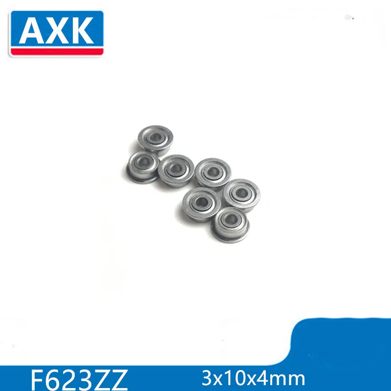 

10pcs/lot F623zz F623 Zz Flange Bushing Ball Bearings F623zz 3*10*4 Mm Flange Bushing Ball Bearings For 3d Printer