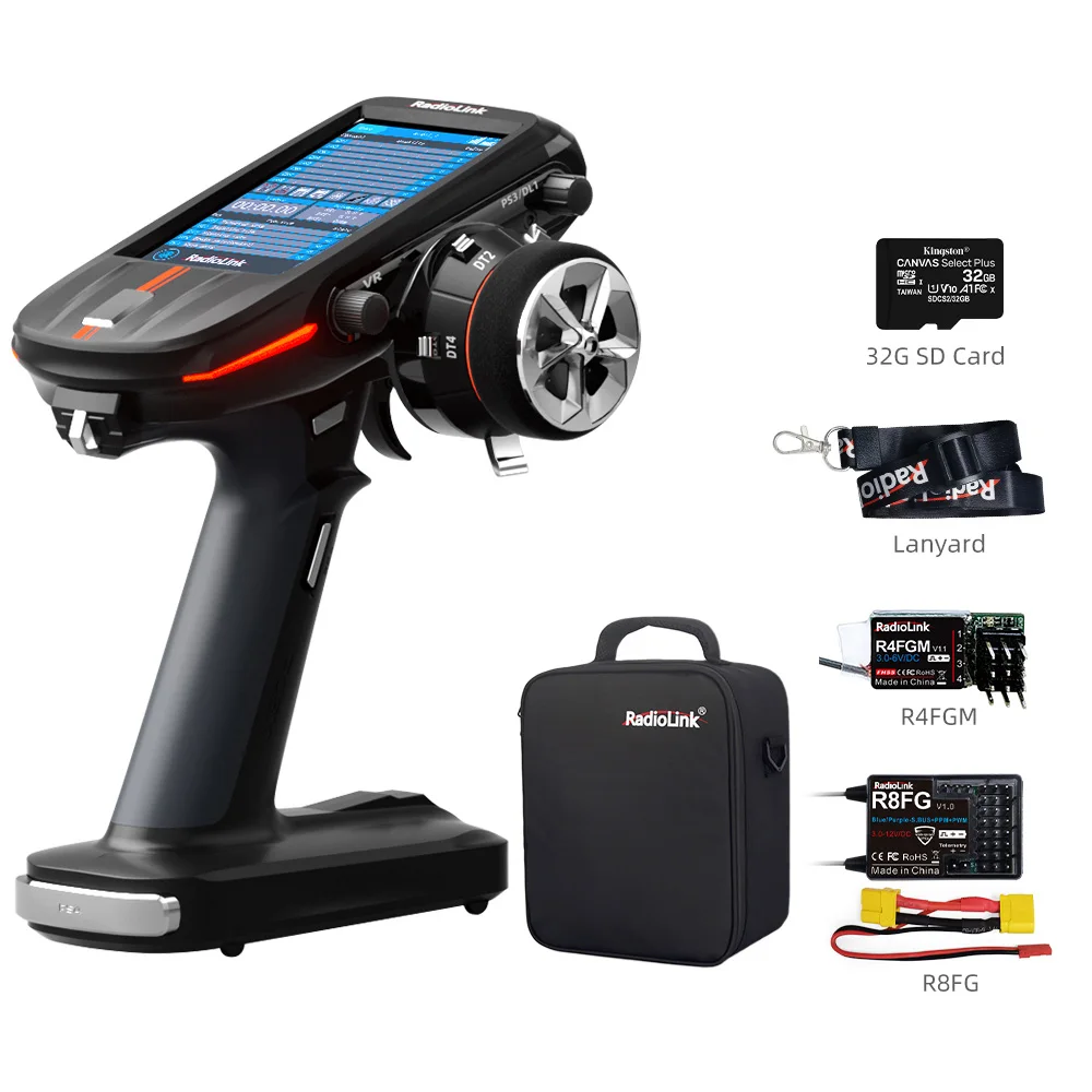 RC8X 8 Kanal 2.4 GHz Touchscreen Fernsteuerung With Farbiger Touchscreen, Individuelle Sprachausgaben And Integrierte Telemetrie