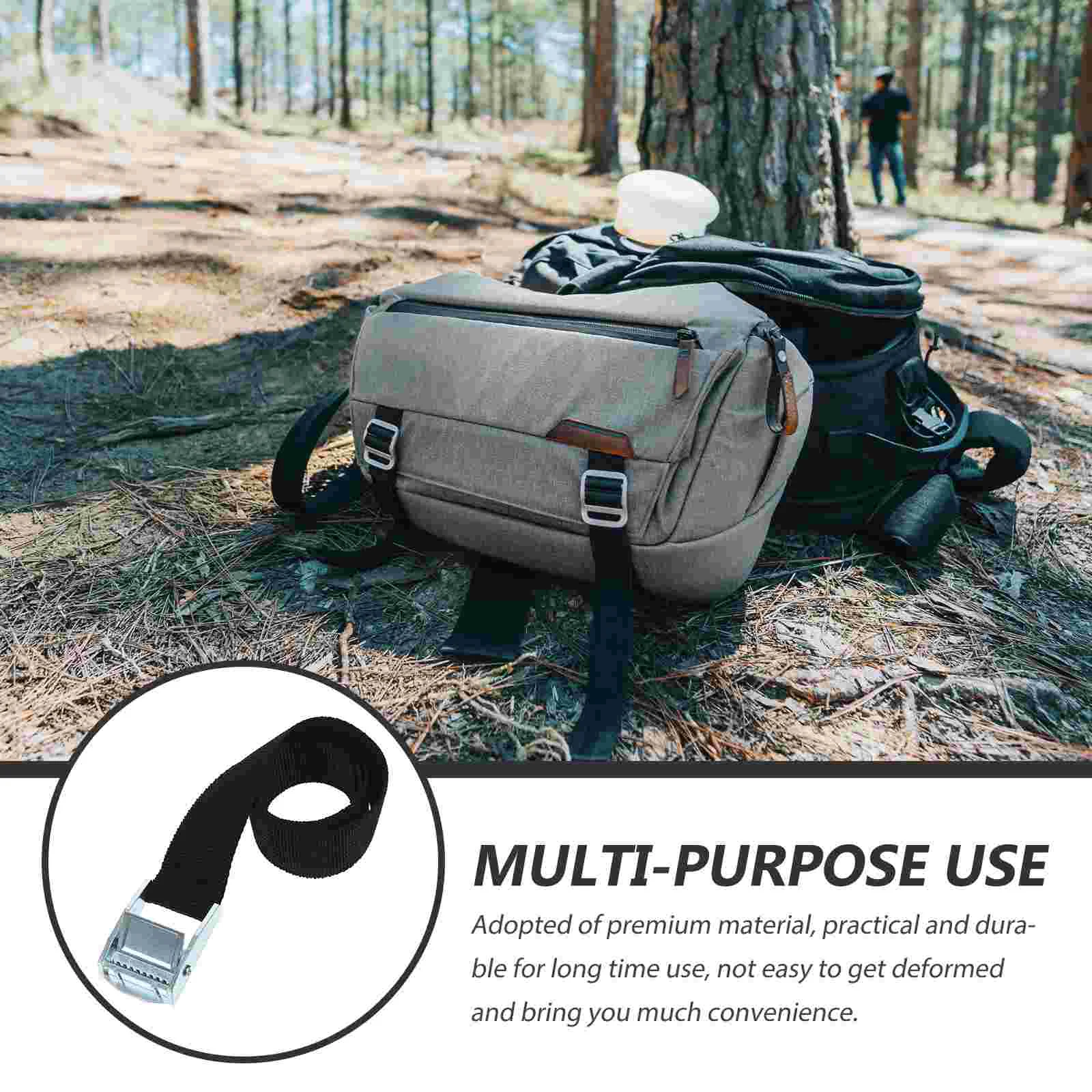 Correas de trinquete de 5 piezas, Cuerdas elásticas ajustables, Mini cinturón para camiones, carga de amarre