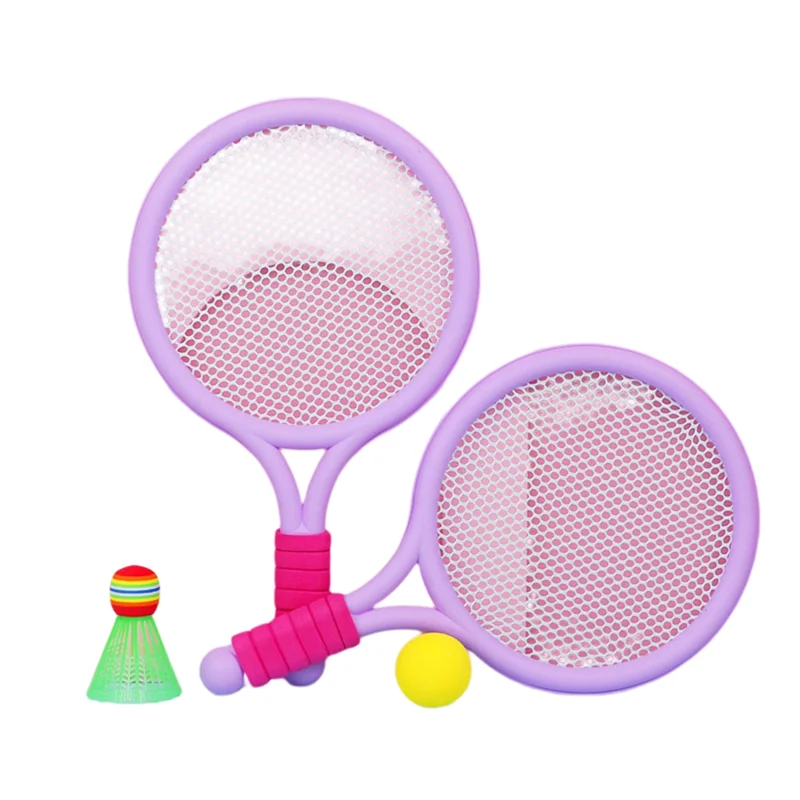 1 Set Colour Beach Tennis Badminton Racket Set Outdoor Sports Mini Badminton Racket Children's Beach