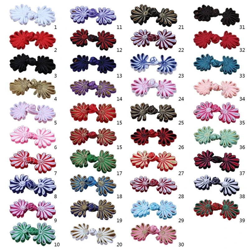 Chinese Cheongsam for FROG Buttons Knot Exquisite Hand-woven Flower Knot for FROG Button Closure Fastener Sewing Accesso