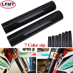Motorcycle Carbon Fiber Adjustable Front Fork Shock Guard Protector For KTM HONDA KAWASAKI SUZUKI YAMAHA Universal Dirt Bike