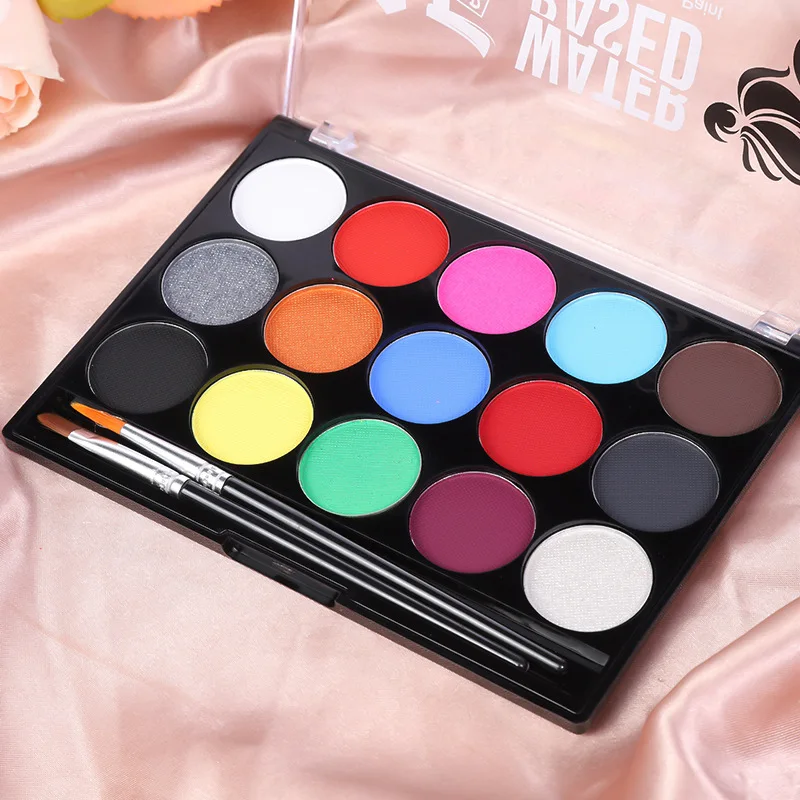 Kit de pintura facial a base de agua, acuarela para arte, Halloween y Navidad, fiestas de disfraces, Cosplay, Baby Shower, eventos deportivos