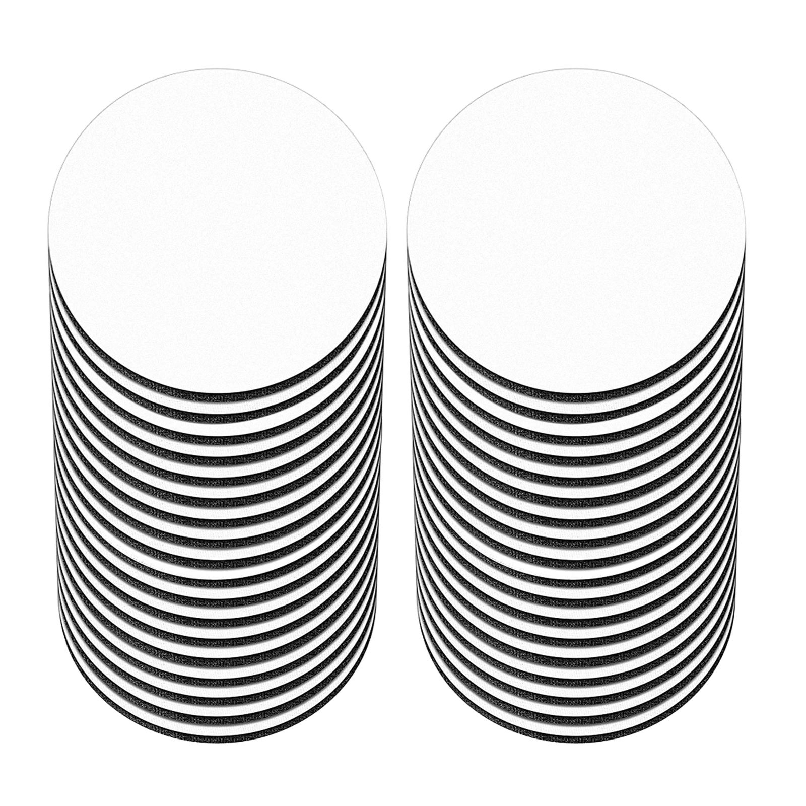 Sublimation Car Cup Coasters, 36pcs Neoprene Car Coasters with A Finger Notch for Easy Removal of Auto Cupholder Coaster