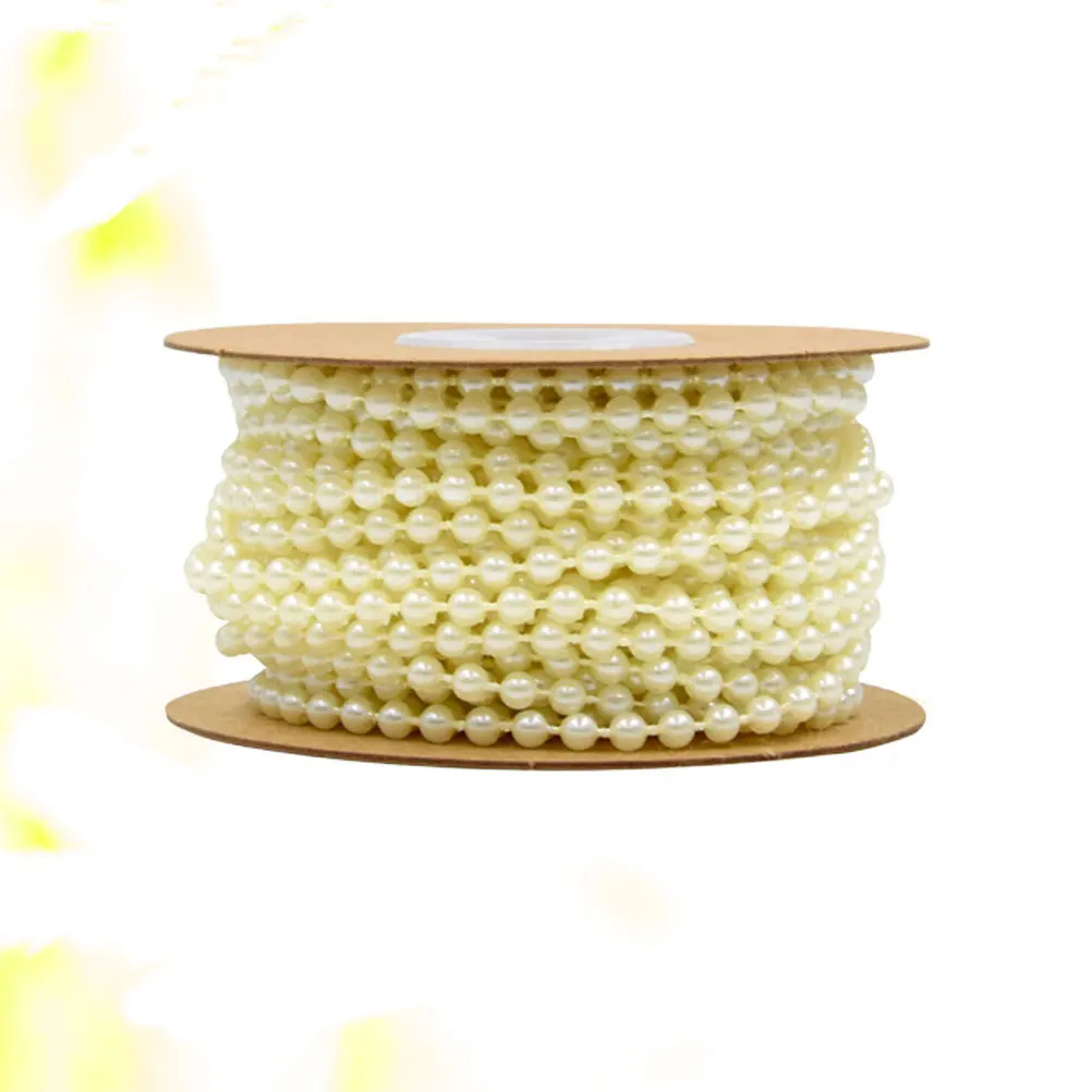 

10M 4Mm Round Plastic Glossy Fixed String For Diy Decoration Wedding Party Curtain Jewelry Craft Project Chain Garland Diy Beads