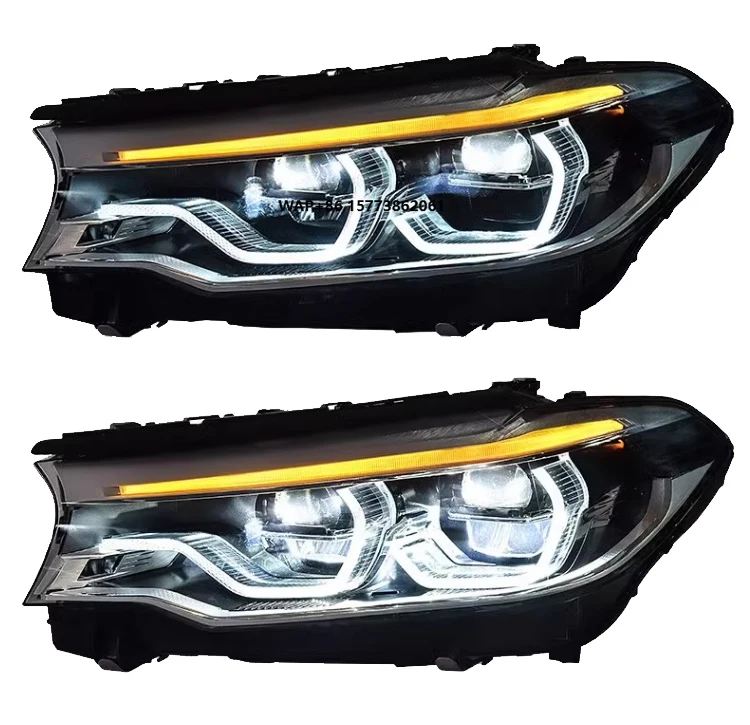 

LED Headlamp for BMer 5 Series G38 2018-2020 G30 Front Light with Auto Lighting Systems Turn Signals Headlights