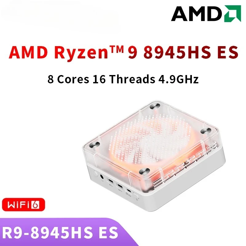 Ryzen9 8945HS ES 7840HS 7940HS 8845HS 7640HS ES كمبيوتر صغير ويندوز 11 واي فاي 6 كمبيوتر دو جير DDR5 4800 ميجا هرتز Wyğlacz 4K Komputer