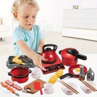 Cooking Set for Children Play House Simulation Kitchen Tableware Induction Cooker Toys Interactive Boy and Girl Birthday Gift