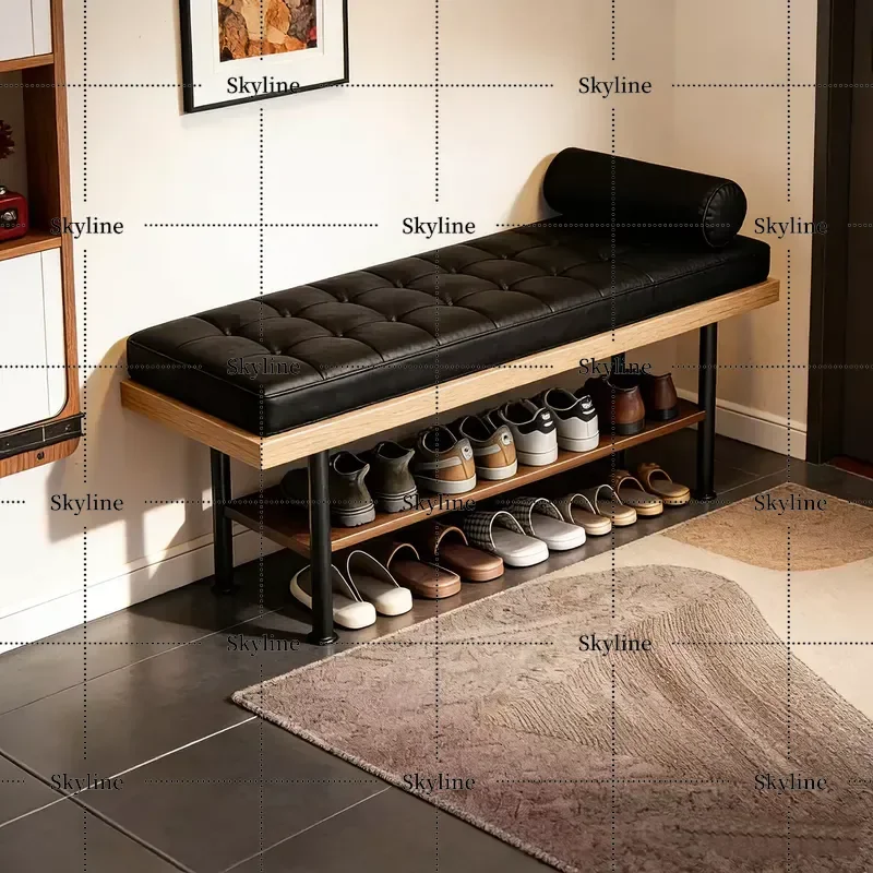 Door Change Shoe Stool Cloakroom Fitting Bench Clothing Store Sofa Bedroom Bedside Stool