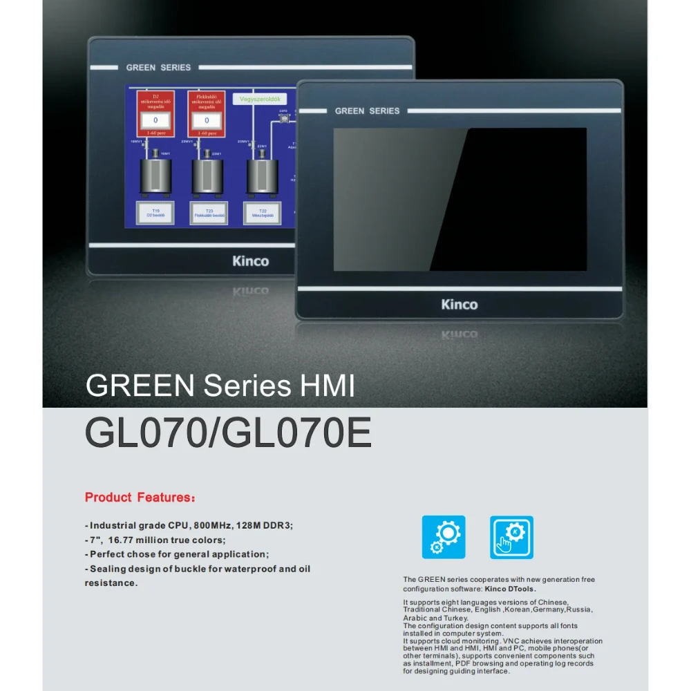 Kinco, Gl070 Hmi Touch Screen Panel, 7 \