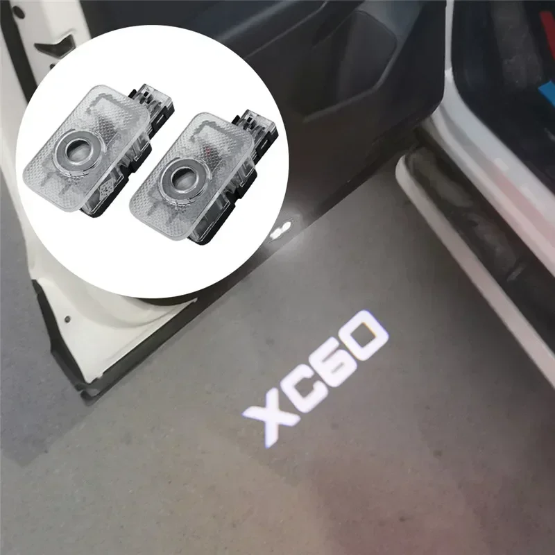 

2pcs Led Car Door Welcome Light Laser Projector Lamps For Volvo XC40 XC60 XC90 S80 S60 S60L V60 V40 XC70 S90 DESIGN Accessories