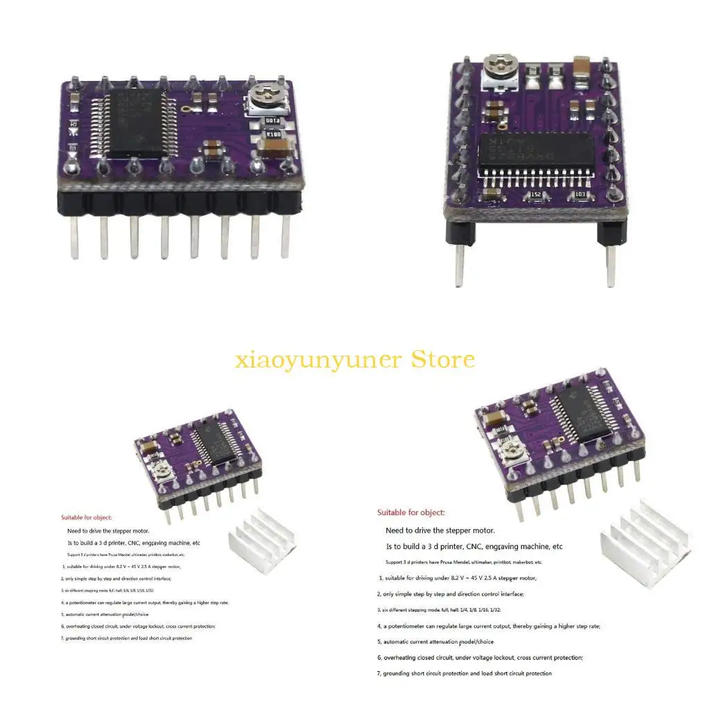 

P9JB New для поп -печати DRV8825 Модуль шагового двигателя модуль 4 -й пластин
