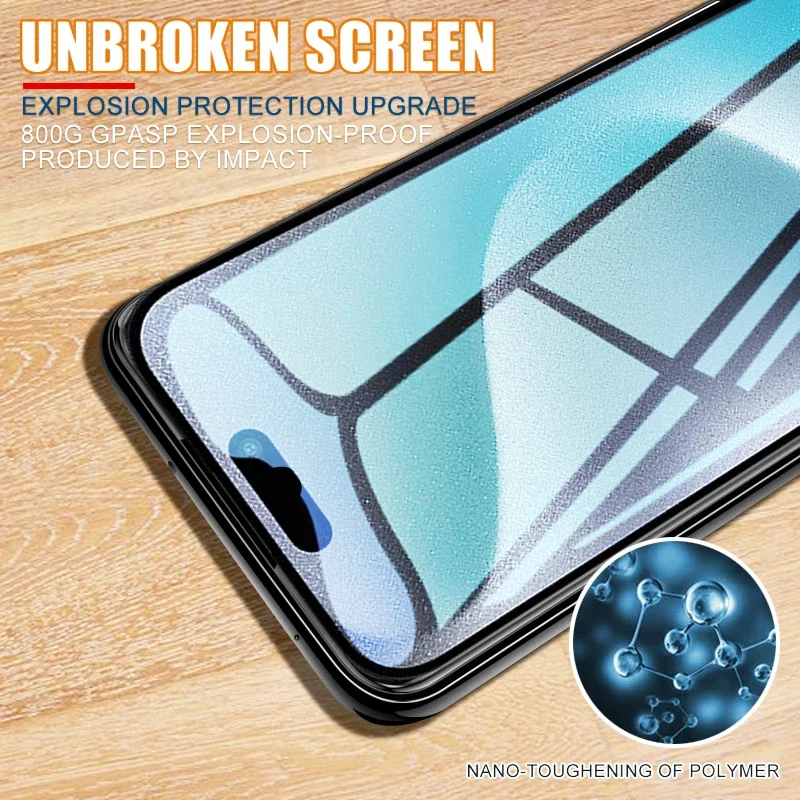 5 pezzi di vetro temperato trasparente per iPhone 13 14 15 16 Plus Pro Max protezione schermo per iPhone 13 Mini pellicola protettiva in vetro