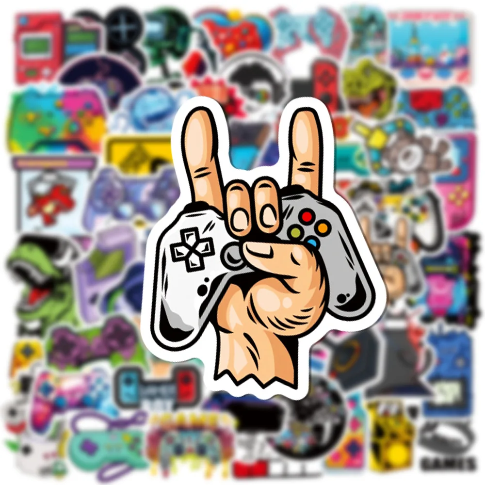 2024 New Game Controller Sticker Pack Cartoon Graffiti iPad Luggage Helmet Water Cup Guitar DIY Clipart Toy Decoration Wholesale