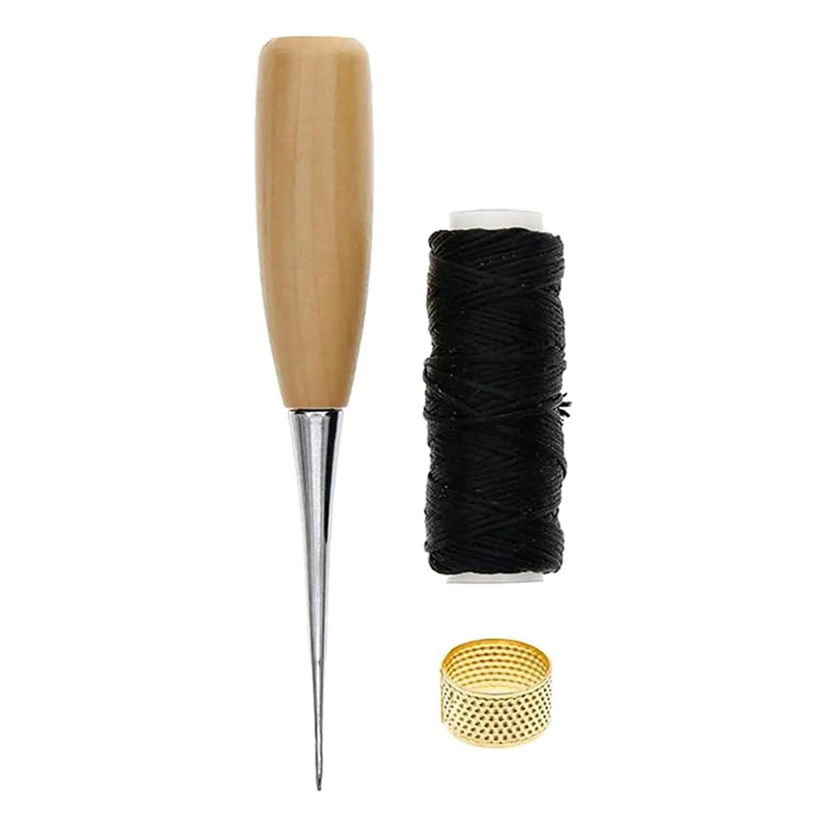 1Set Sewing Needle Awl Leather Craft Sewing Accessories Stitching Awl Sewing Leathercraft Shoe Repair Tools Craft Sewing