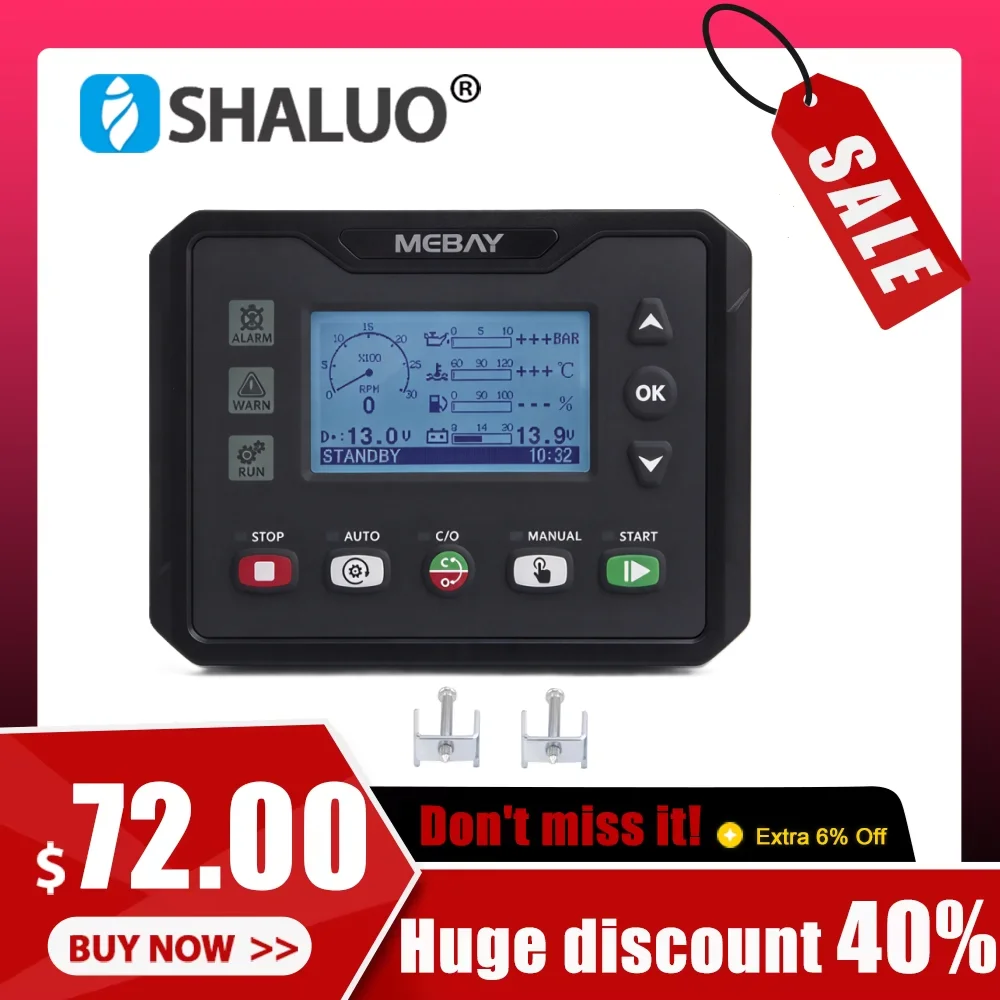 DC42S Mebay Controller Diesel Gas Gasolin Generator Engine Controle Module Panel For Generator Parts Replace HGM4020 DS4620