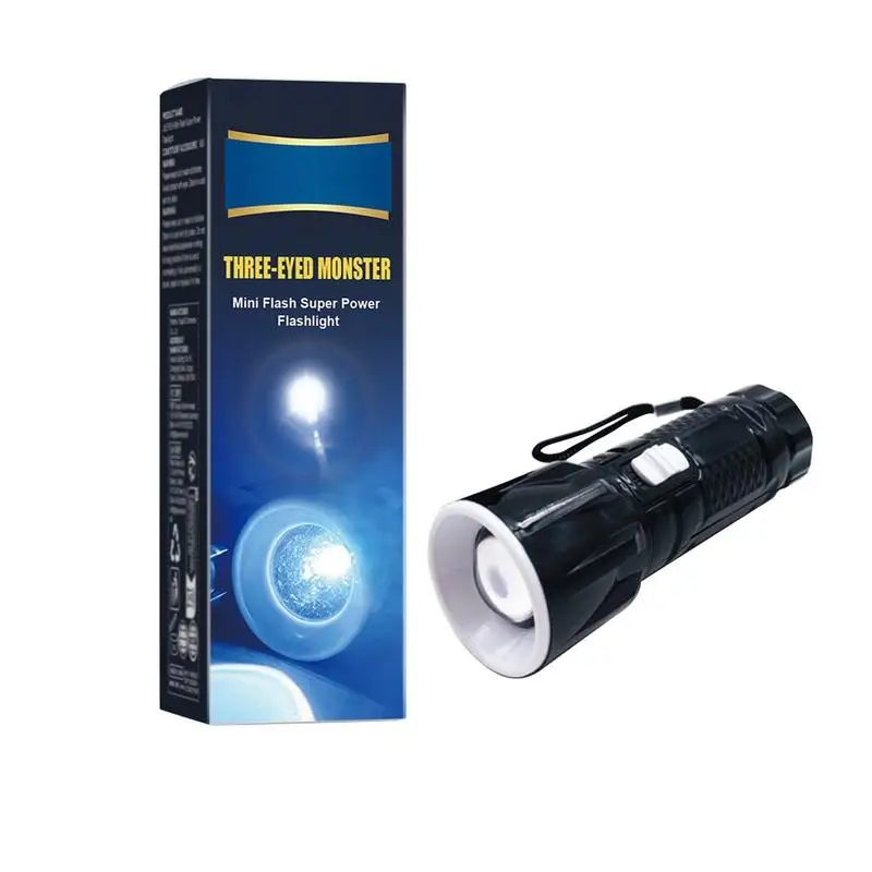 Portable High Powered Flashlights High Lumens Super Bright Flashlight Multipurpose Flash Lights With Long-lasting Battery