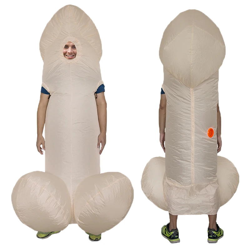 Penis Inflatable Costumes Adult Jumpsuit Funny Dress Holiday Paty Halloween For Adult Penis Inflatable Costumes Anime Cosplay