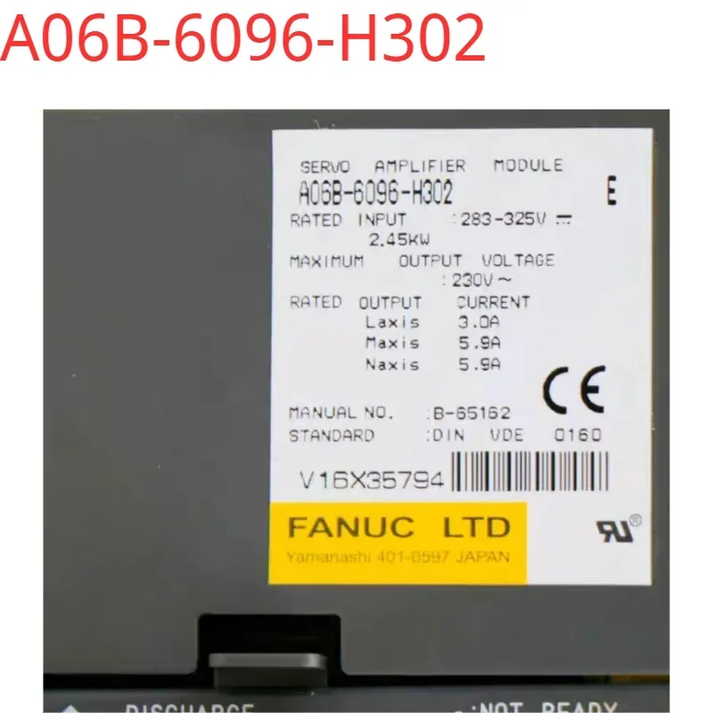 A06B-6096-H302 Second-hand tested ok  Servo Drive in good Condition