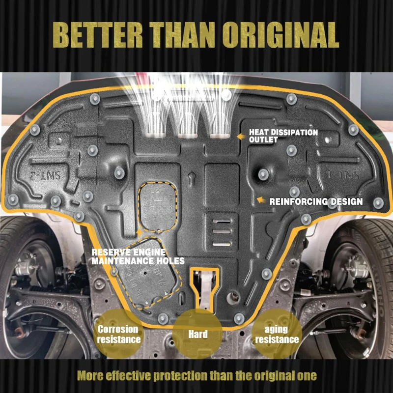 현대 쏘나타 2024 2025 엔진 커버 스플래시 쉴드, 엔진 쉴드 스키드 플레이트, 차체 하부 보호 패널 머드가드