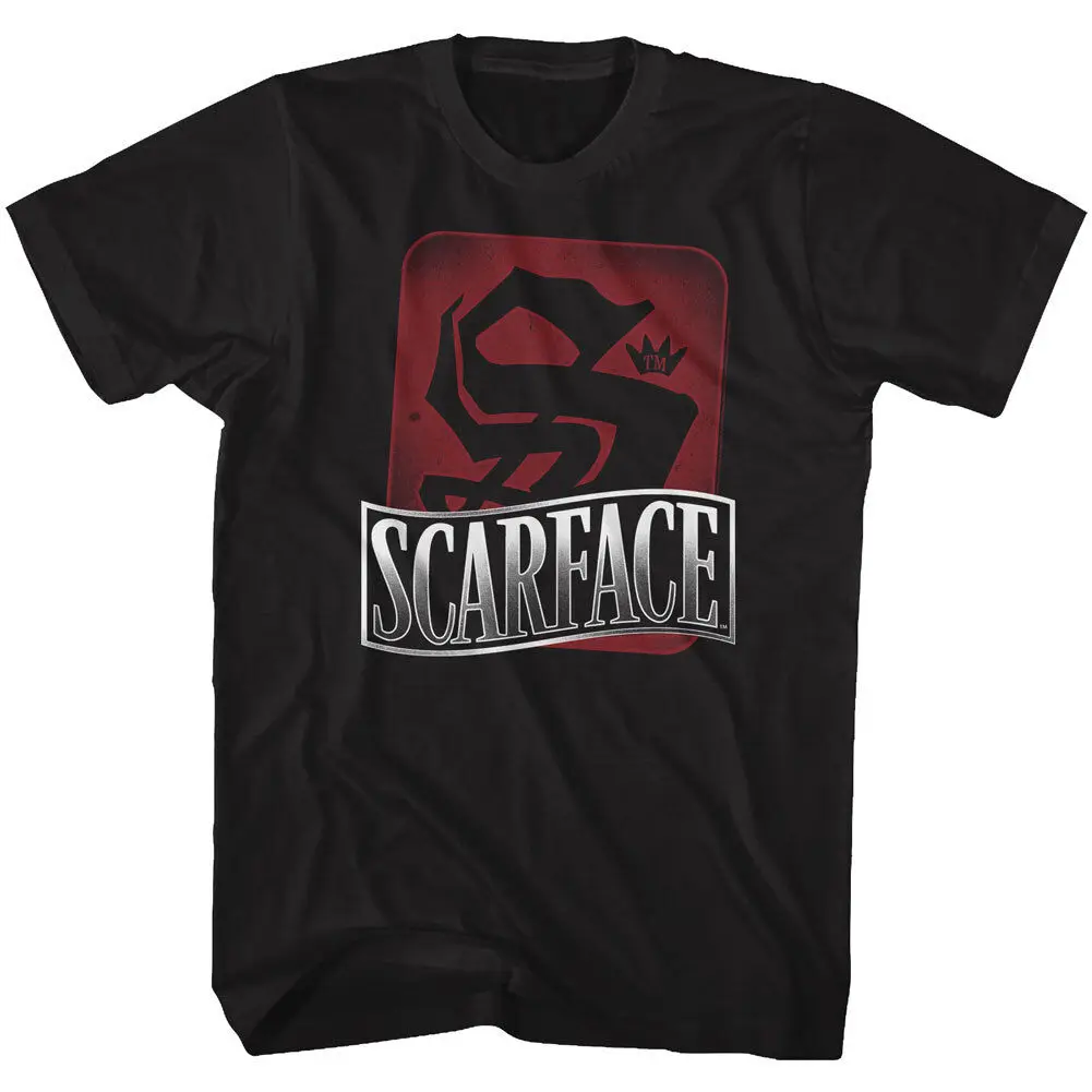 MENS Scarface T-Shirt Adult New Movie Tony Montana Al Pacino Black in SM - 5XL