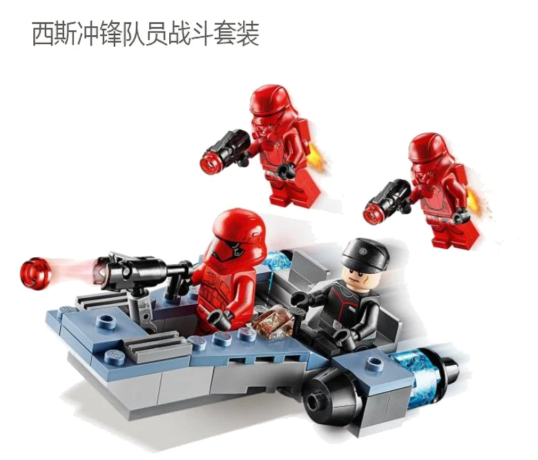 Star Wars Elite Klon-Trooper Angriffsroboter 9488 Bausteine Actionfigur Zusammengebautes Modell Spielzeug Sammlerstück Geschenk für Jungen