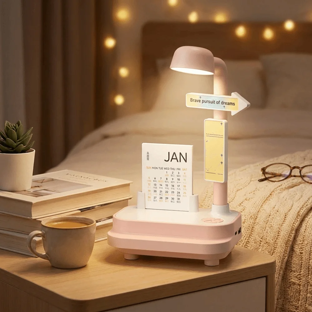Compact Design Bluetooth Speaker Night Light Clear Sound Exquisite Appearance 2-in-1 Bedside Table Lamp Versatile Functions