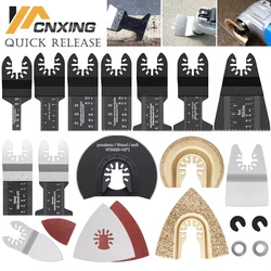 Universal Multifuncional Saw Blades Set, Oscilante, Liberação Rápida, Renovador, Carpintaria, Ferramenta Elétrica DIY, 12-108Pcs, Conjunto