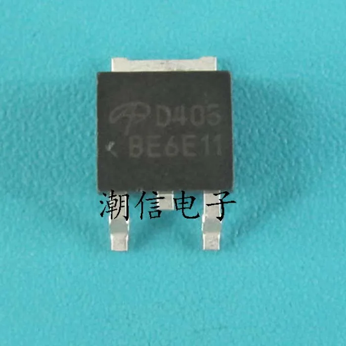10PCS/LOT D405 AOD405 TO-252 PNPMOS Folha de Dados - Componente Eletrônico para Uso Profissional