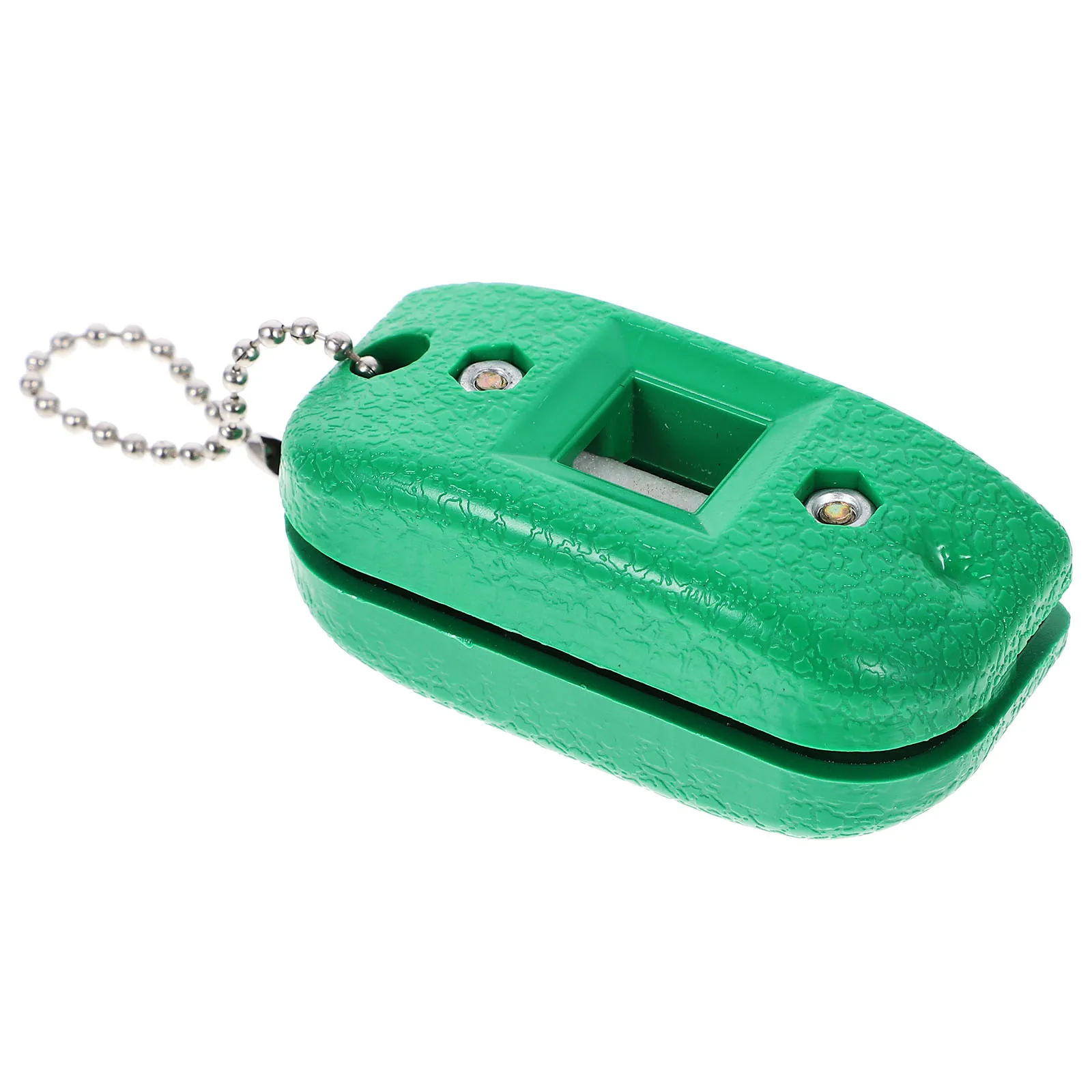 

Plastic White Sandstone Skate Sharpener Durable Adjustable Screw Key Chain Portable Ice Shoe Blades Conditioner