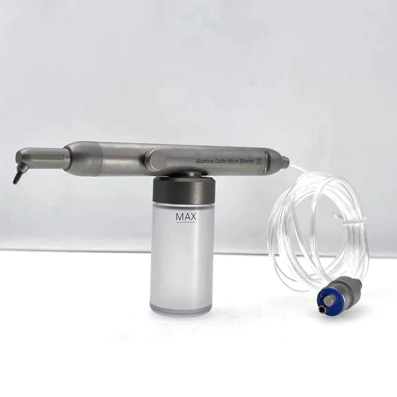 Dental Aluminum Oxide Micro Blaster Interface Microetcher Sandblasting Alumina Gun Air Abrasion Polisher 2/4hole
