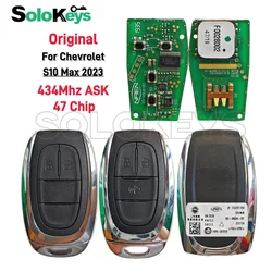 SOLOKEYS Original Smart Remote Key Fob 2/3 Buttons 434Mhz ASK 47 HITAG3 7952 Chip Proximity For Chevrolet S10 Max 2023