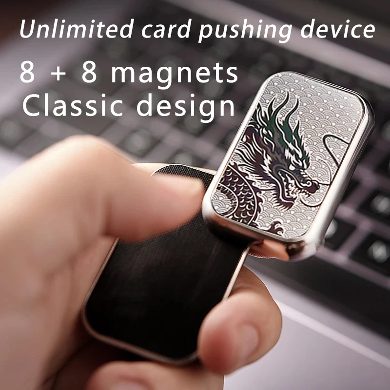 Dragon Fidget Slider 304 Stainless Steel Magnetic Push Pull Stress Relief Toy for Adults Kids Smooth EDC Desk Toy  Anti-Anxiety