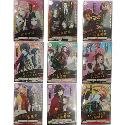 Anime Demon Slayer Kamado Nezuko Kochou Shinobu Cp Card Game Collection carte Rare giocattoli per bambini ragazzi sorpresa regali di compleanno