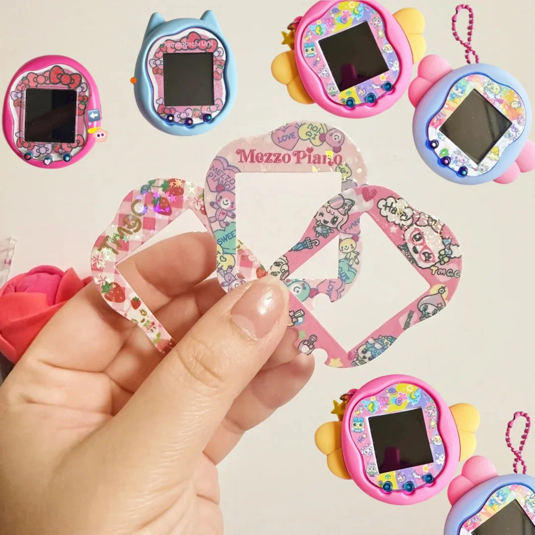 

New Tamagotchi Uni Faceplate Silicone Protective Film Kawaii Sticker Cute Hellokitty Tamagotchi Ornament Protective Shell Gif