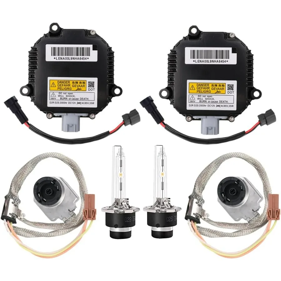 

2 комплекта балласта для фар и воспламенителя с парой ламп D2S для обеих сторон, совместимых с Infiniti Nissan 350Z G37 G35 FX35 Murano