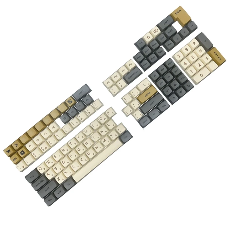 Comfortable XDA Keycaps Russian Keycaps Key Caps for Typists Gamers MX Switches