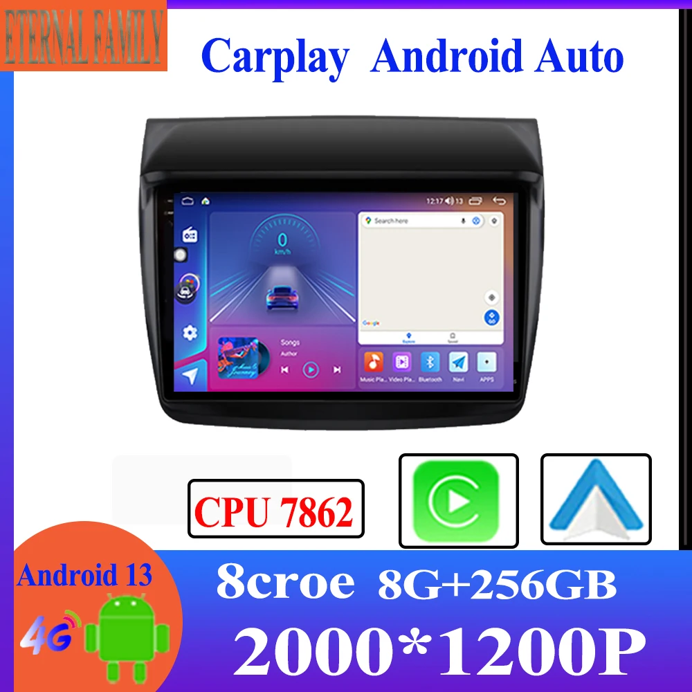 

Android 13.0 For Mitsubishi Pajero Sport 2 L200 Triton 2008 - 2016 Car Radio Player Video Multimedia Navigation GPS No 2din DVD